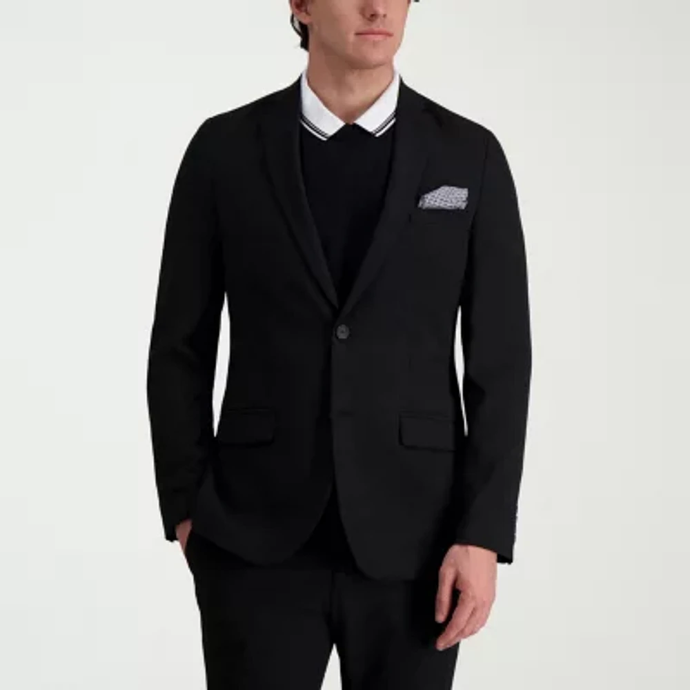Haggar 4 Way Stretch Ultra Mens Stretch Fabric Super Slim Fit Suit Jacket