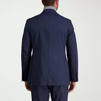Haggar Tailored Windowpane Mens Stretch Fabric Classic Fit Suit Jacket