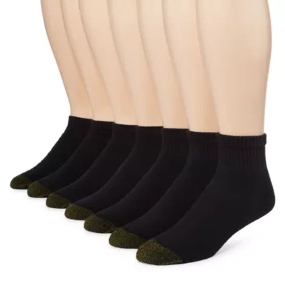 Gold Toe Athletic Sport Bonus Pack 7 Pair Quarter Ankle Socks Mens