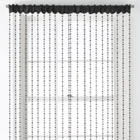 Regal Home Adriana Bead Light-Filtering Rod Pocket Single Curtain Panel