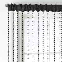 Regal Home Adriana Bead Light-Filtering Rod Pocket Single Curtain Panel