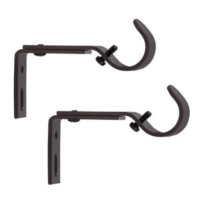 Kenney 1" Adjustable 2-pc. Curtain Rod Brackets