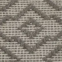 Riviera Home Grey Pattern Rectangular Accent Indoor Rugs
