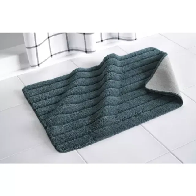 2pk Quick Dry Bath Rug Set Washed Black - Threshold