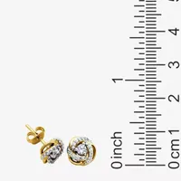 DiamonArt® White Cubic Zirconia 18K Gold Over Silver 2-pc. Jewelry Set
