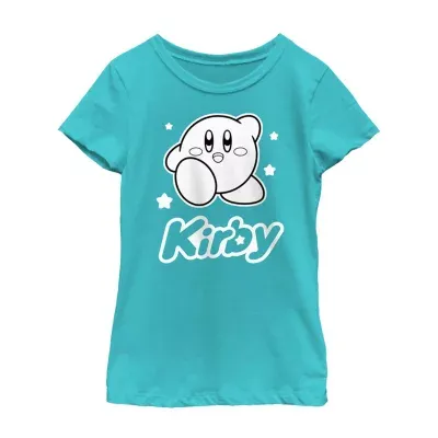 Little & Big Girls Kirby Crew Neck Short Sleeve Graphic T-Shirt