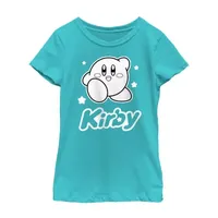 Little & Big Girls Kirby Crew Neck Short Sleeve Graphic T-Shirt