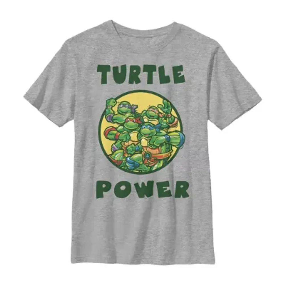 Little & Big Boys Crew Neck Teenage Mutant Ninja Turtles Long