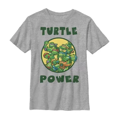 Little & Big Boys Crew Neck Short Sleeve Teenage Mutant Ninja Turtles Graphic T-Shirt