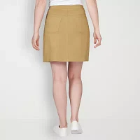 Hearts Of Palm Womens Mid Rise Skort-Plus