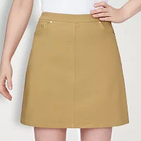 Hearts Of Palm Womens Mid Rise Skort-Plus