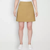 Hearts Of Palm Womens Mid Rise Skort-Plus