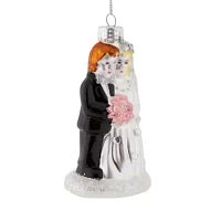 North Pole Trading Co. Bride And Groom Christmas Ornament
