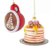 North Pole Trading Co. Pancake Hot Coco Set 2-pc. Christmas Ornament