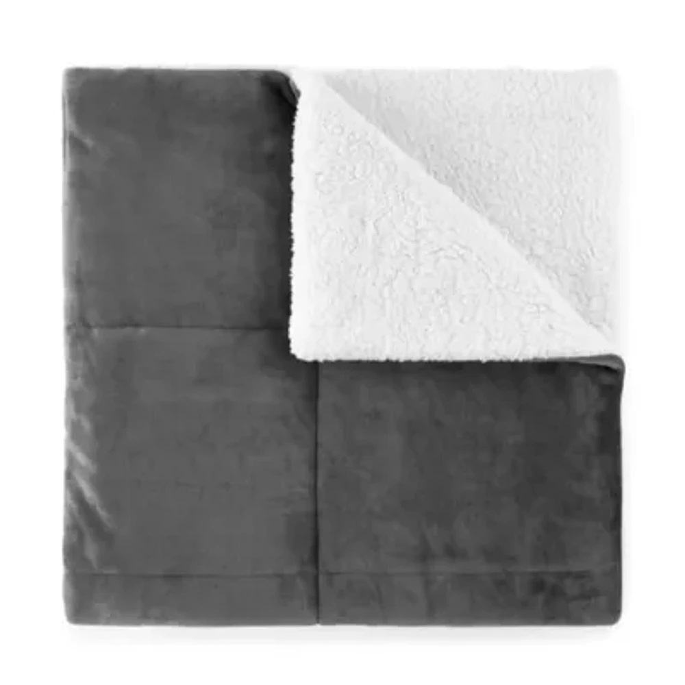 North Pole Trading Co. Mink To Sherpa Reversible Throw