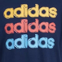 adidas Toddler Boys Crew Neck Short Sleeve Graphic T-Shirt