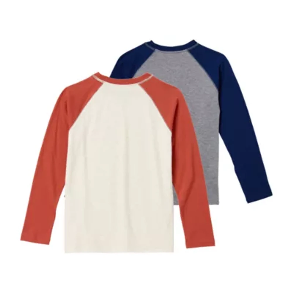 Thereabouts Little & Big Boys 2-pc. Crew Neck Long Sleeve T-Shirt