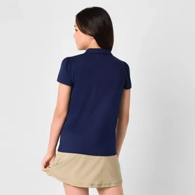 Thereabouts Little & Big Girls Short Sleeve Polo Shirt