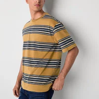 Arizona Mens Boxy Fit Short Sleeve Striped T-Shirt