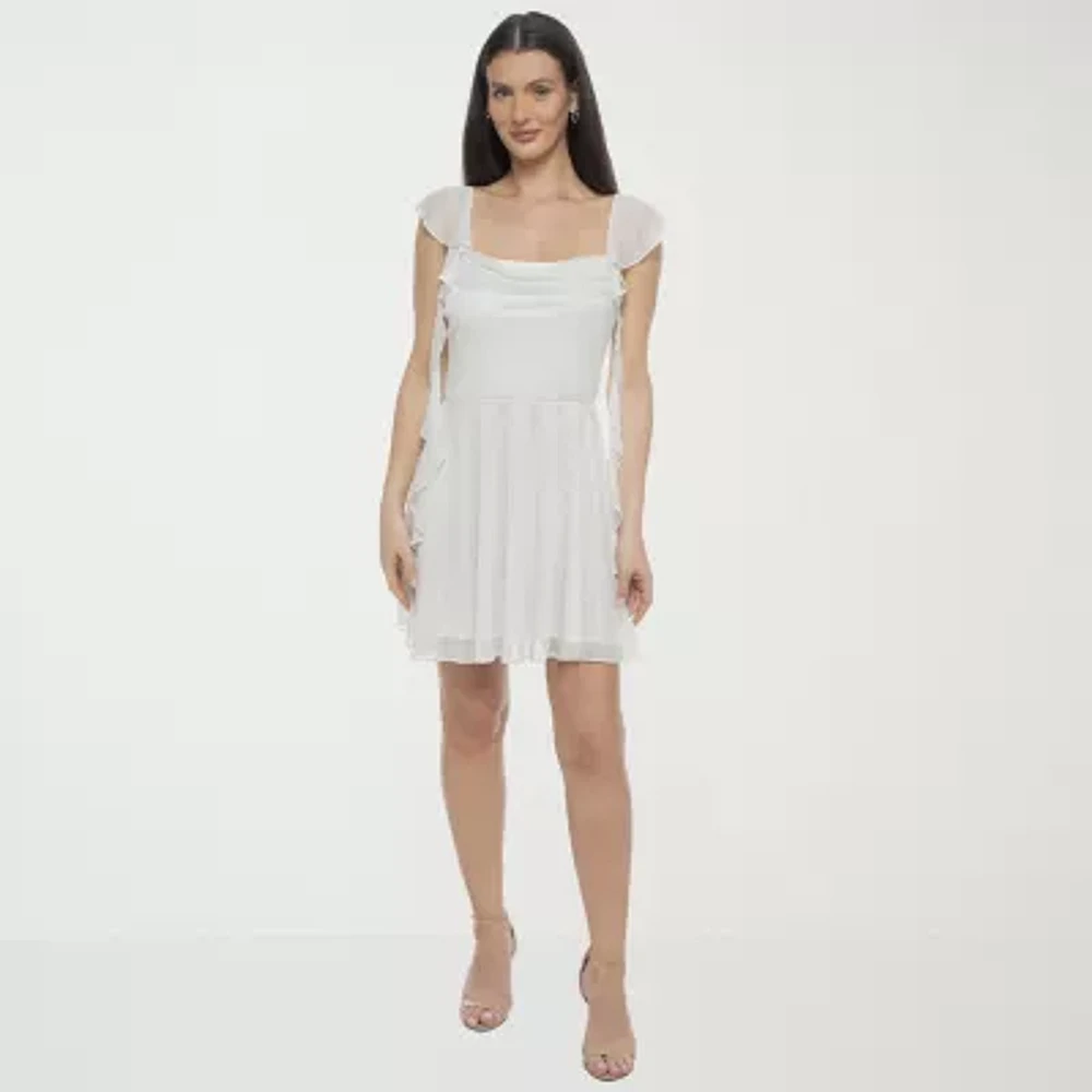 Jump Apparel Womens Sleeveless Fit + Flare Dress Juniors