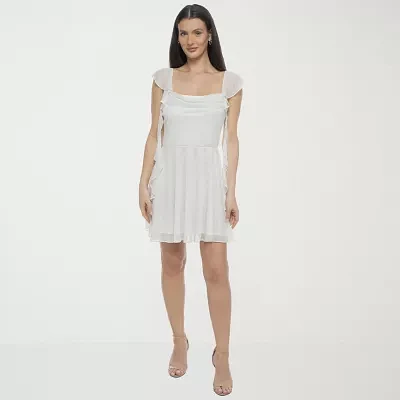 Jump Apparel Womens Sleeveless Fit + Flare Dress Juniors