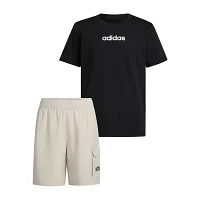 adidas Big Boys 2-pc. Short Set
