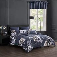 Bebejan Forget Me Not 100% Cotton Sateen 5 Piece Reversible Comforter Set