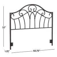 Josephine Full/Queen Metal Headboard Only