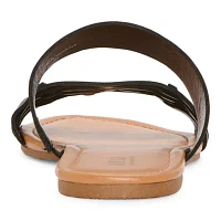 a.n.a Womens Dual Band Slide Sandals