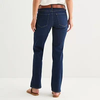 a.n.a Womens Low Rise Straight Leg Slim Fit Jean