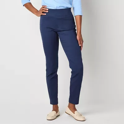 St. John's Bay-Petite Womens Ankle Pull-On Pant