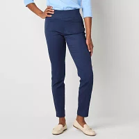 St. John's Bay-Petite Womens Ankle Pull-On Pant