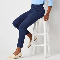 St. John's Bay-Petite Womens Ankle Pull-On Pant