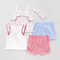 Little Lass Toddler Girls 5-pc. Short Set