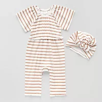 Grayson Little Baby Girls Short Sleeve Jumpsuit