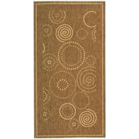 Courtyard Circles Indoor/Outdoor Rectangular Rugs