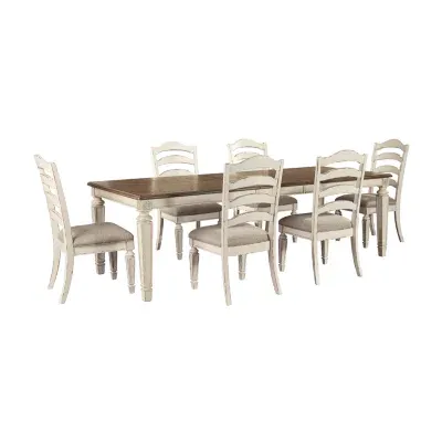 Signature Design by Ashley® Realyn 7-Piece Extension Dining Table Set