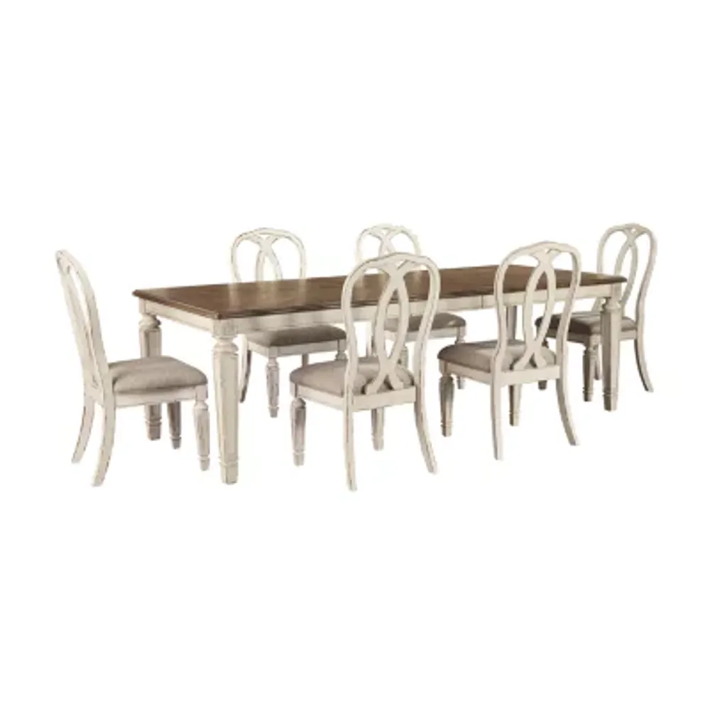 Signature Design by Ashley® Realyn 7-Piece Extension Dining Table Set