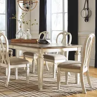 Signature Design by Ashley® Realyn 7-Piece Extension Dining Table Set