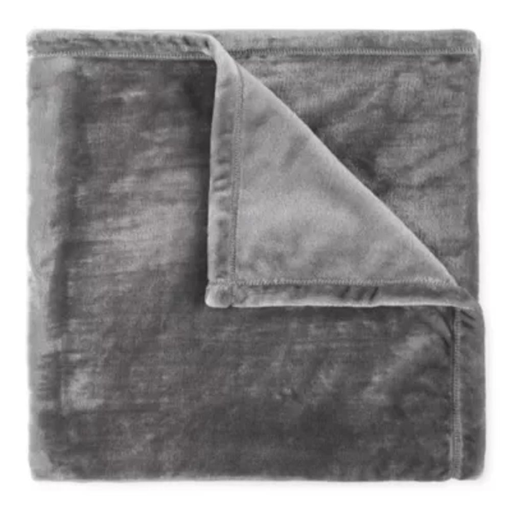 Home Expressions Velvet Plush Solid Throw