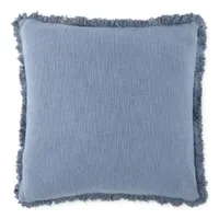 Linden Street Solid Texture Slub Square Throw Pillow