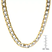 Steeltime Mens 24 Inch Stainless Steel Link Necklace