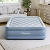 Beautyrest Posture-Lux 15" Offset Coil Queen Air Mattress with Express Pump