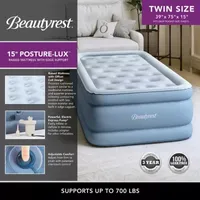 Beautyrest Posture-Lux 15" Offset Coil Twin Air Mattress with Express Pump