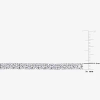 Lab Created White Sapphire Sterling Silver 7.25 Inch Tennis Bracelet