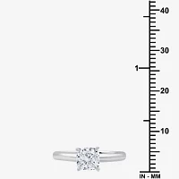 (G / Si2) Womens 1 CT. Lab Grown White Diamond 10K Gold Round Cushion Solitaire Engagement Ring