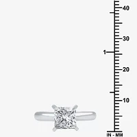 (G / SI2) Womens 2 CT. Lab-Grown White Diamond 14K Gold Princess-cut Solitaire Engagement Ring