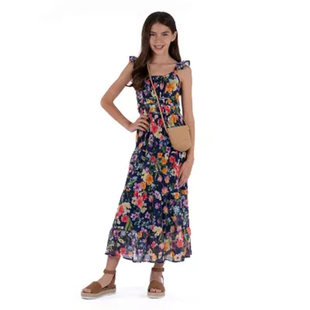 Speechless Big Girls Sleeveless Floral Maxi Dress