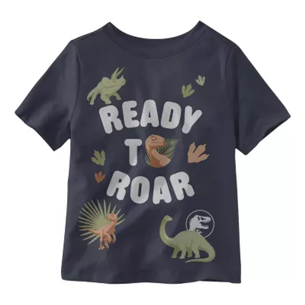 Little Boys Crew Neck Short Sleeve Jurassic World Graphic T-Shirt