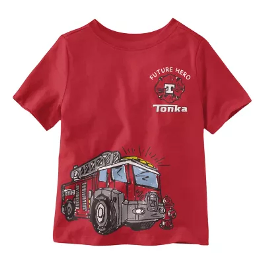 Little Boys Tonka Crew Neck Short Sleeve Graphic T-Shirt